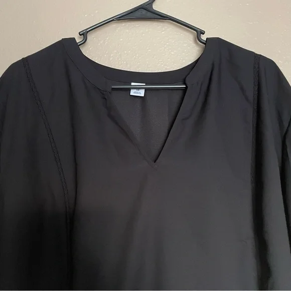 NWOT - Old Navy - Women’s Black Floral Mini Long-sleeve Summer Dress - Plus - Picture 7 of 9